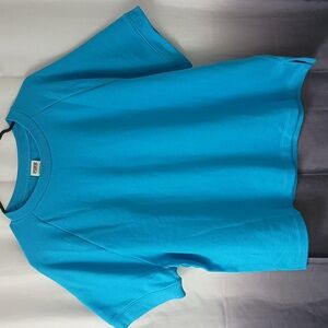 PINK Fleece Short Sleeve Crewneck Sweatshirt XL